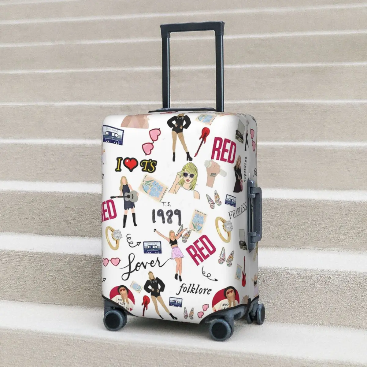 

Taylors Music Swifts Suitcase Cover Fashion Strectch Business Protector Luggage Accesories Flight
