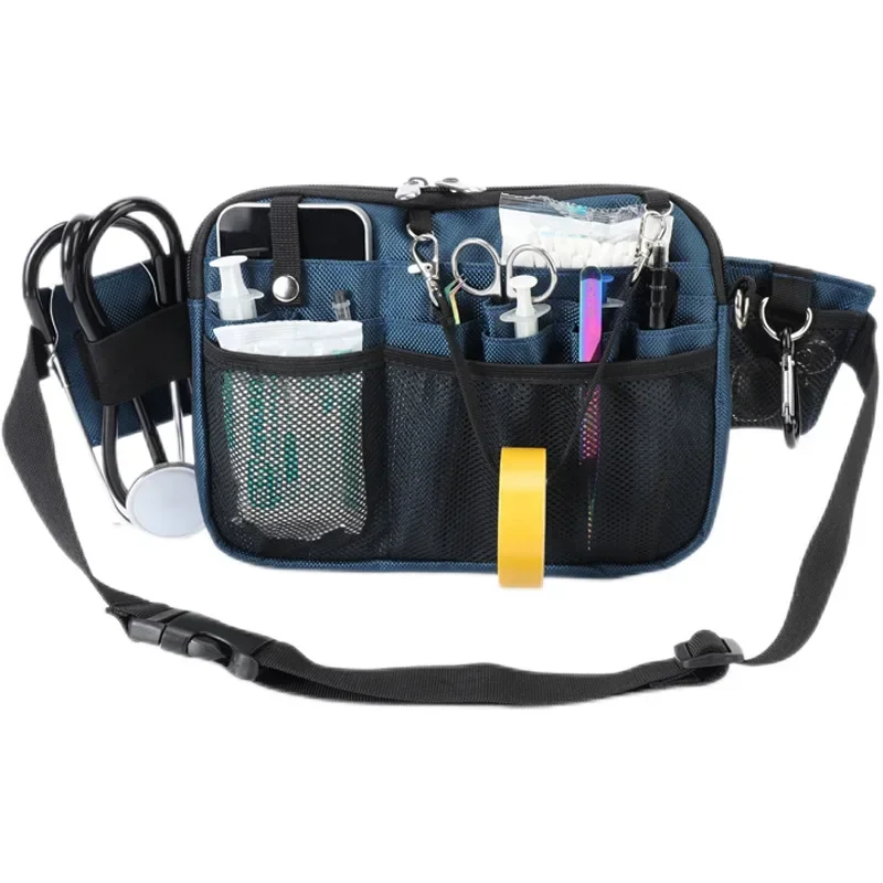 Large Portable Multifunctional Multi Pocket Nurse Fanny Pack Work Medical Gear Tool Storage Waist Bag Organizer Pouch
