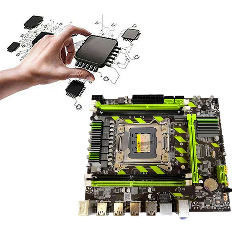 HOT-X79 X79G Motherboard LGA2011 E5 2689 CPU+SATA Cable DDR3 REG ECC Memory M.2 8 USB SATA3.0 for  Xeon E5 Core I7 CPU best pc motherboard for music production