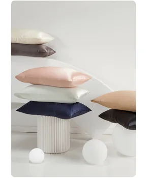 JuwenSilk silky stain pillowcase silky pillowcase natural silk pillowcase mulberry silk pillow case standard queen k 6