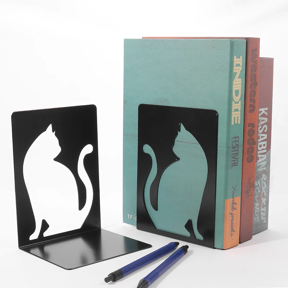 Beautiful Cat Book Ends For Shelves Duty Bookends For Heavy Book Iron Bookends Organizer rack Stand Shelf book organizer book holder book stand book terminal
