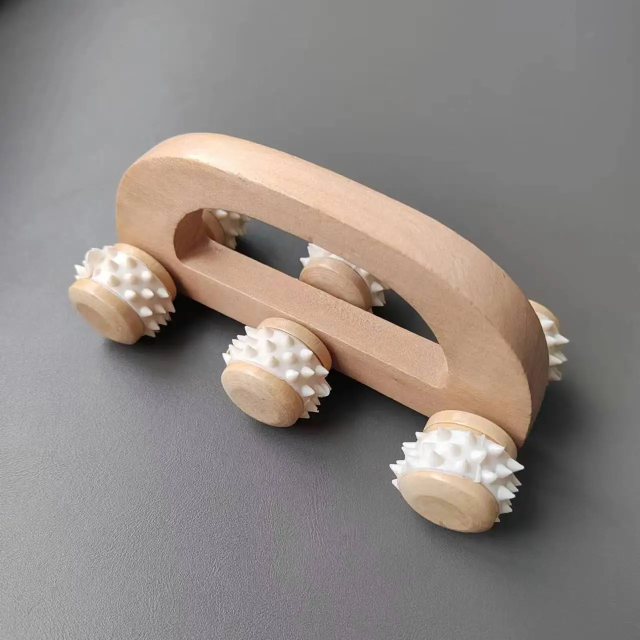 1 قطعة الأسطوانة الخشبية الجسم ريفلكسولوجي الوخز ب...