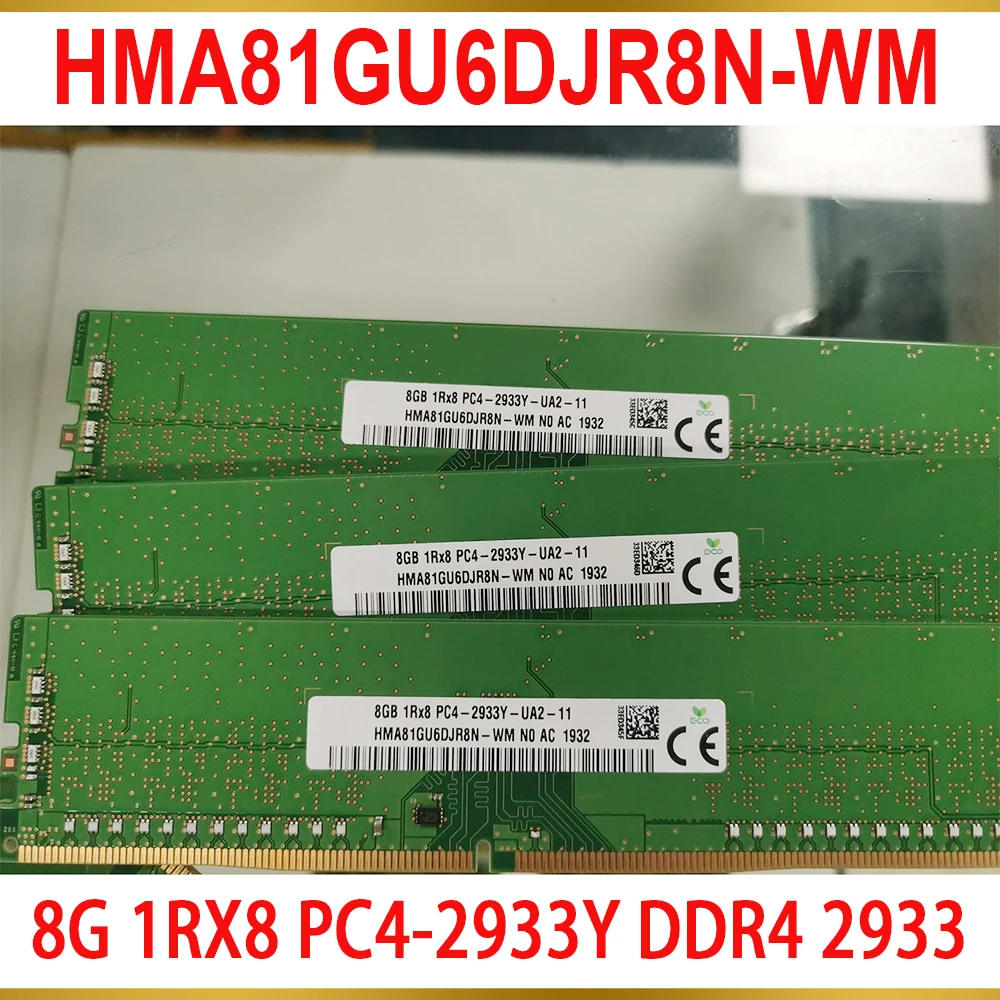 1Pcs 8GB 8G 1RX8 PC4-2933Y DDR4 2933 Desktop Memory HMA81GU6DJR8N-WM 3 1Pcs 8GB 8G 1RX8 PC4-2933Y DDR4 2933 Desktop Memory HMA81GU6DJR8N-WM