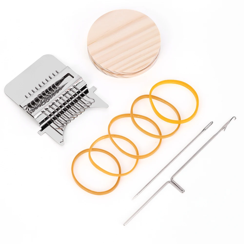 10/12/14/28 Hooks Clothes Mending Tools DIY Speedweve Knitting Machine Quick Repair Weaving Loom Machine Wooden for Beginners