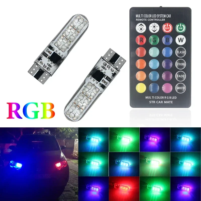 RGB LED Car Parking Lights with Remote Control