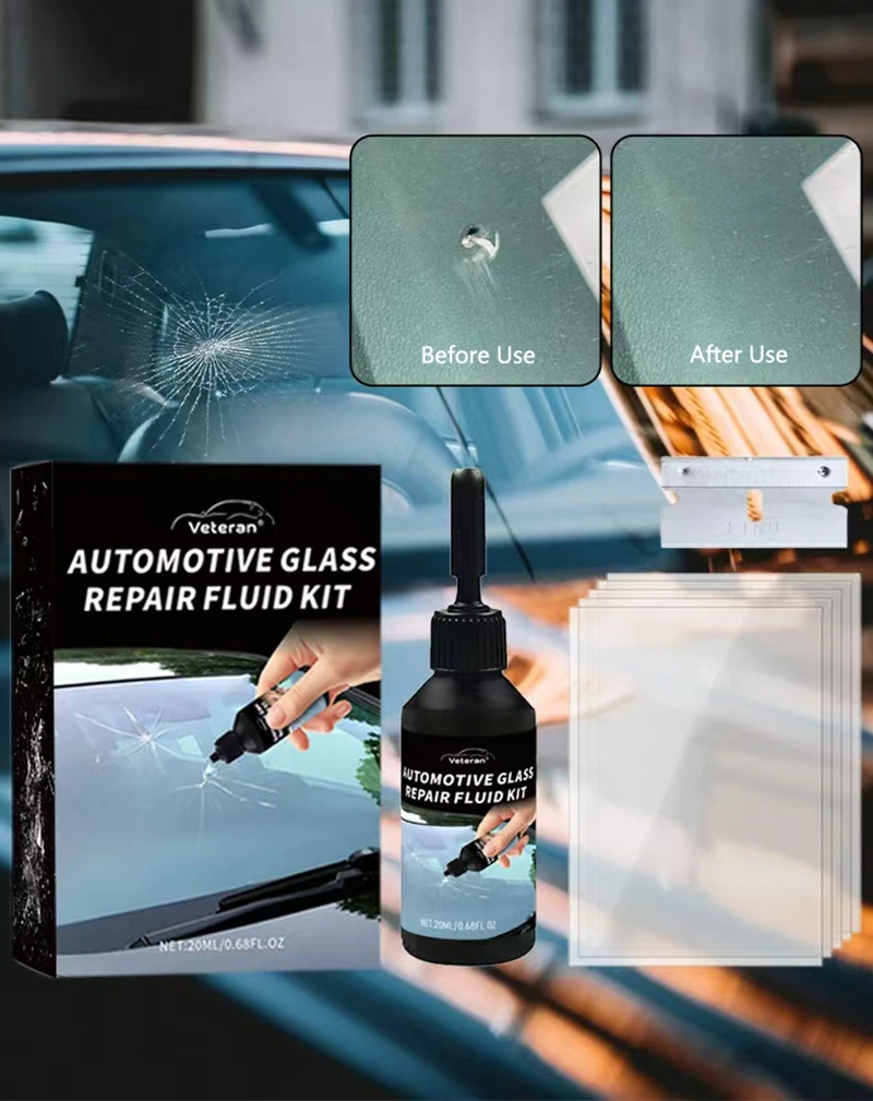 New Car Windshield Cracked Repair Tool Upgrade Auto Glass Repair Fluid Auto Window Scratch Crack Restore Car Accessories 2025