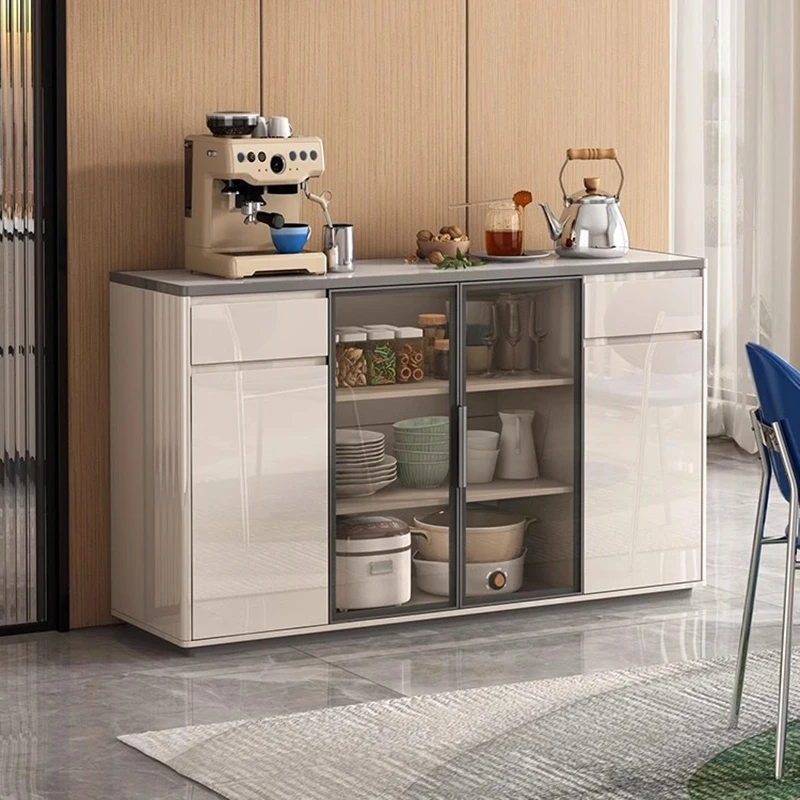 Nordic Luxury Sideboard Cabinet Advanced Baking Paint Simple Modern Coffee Table Cabinet Kitchen Furniture Muebles Cocina FYSC