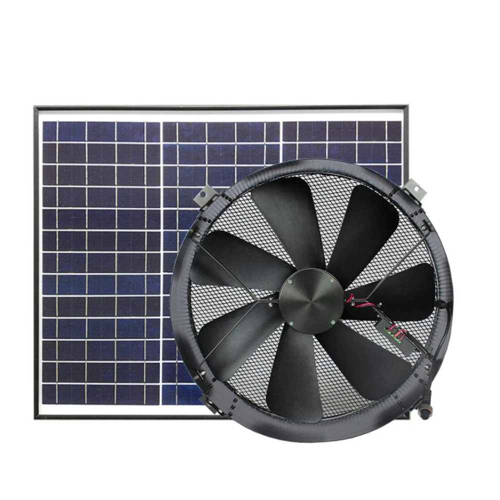 30W 14 inch exhaust window circulation fan solar air conditioner industrial  dc ventilation fan greenhouse wall cooling vent - AliExpress
