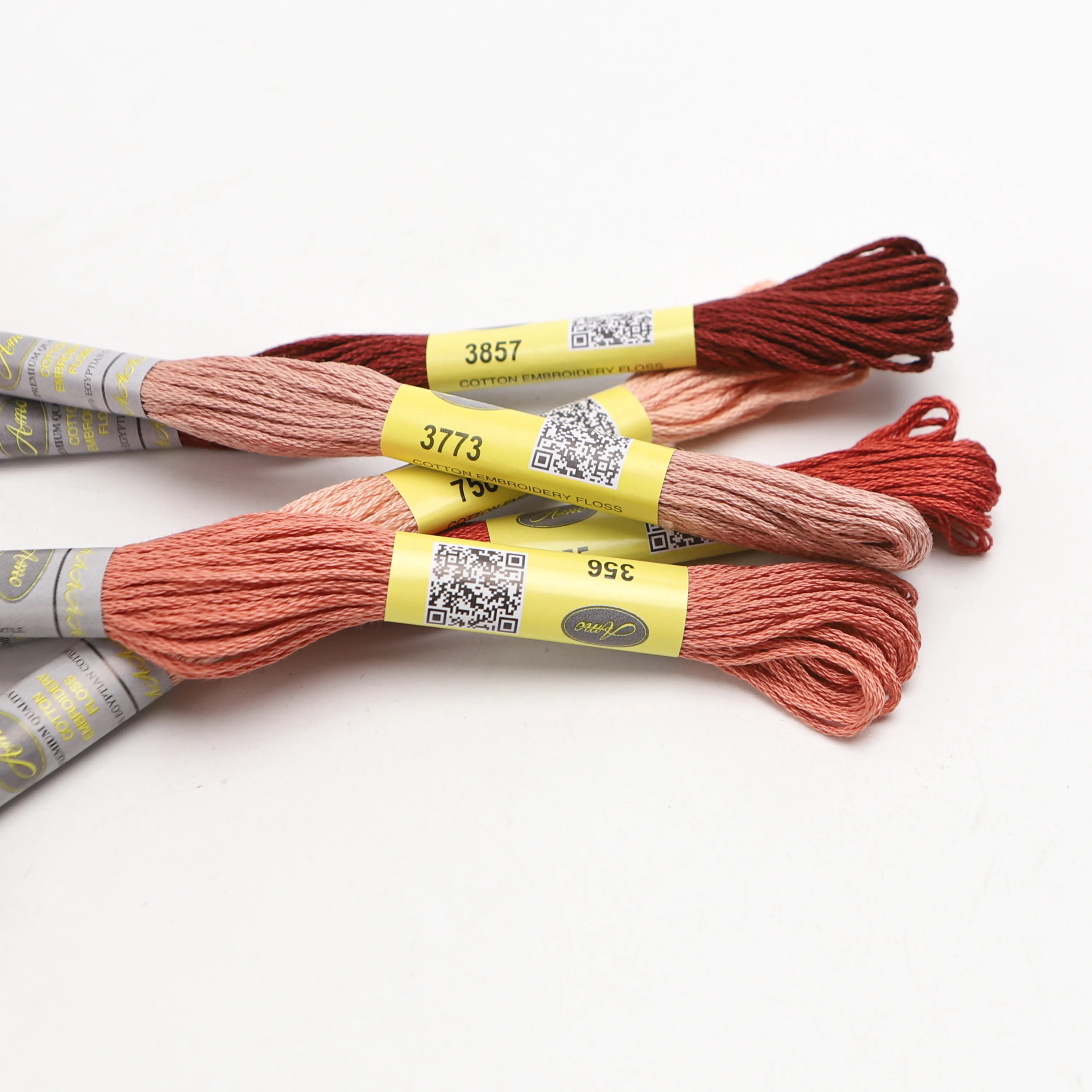 24 Skeins Embroidery Floss - 100% Egyptian Cotton Cross Stitch Thread, 8.75 Yards Each, For Friendship Bracelets & DIY