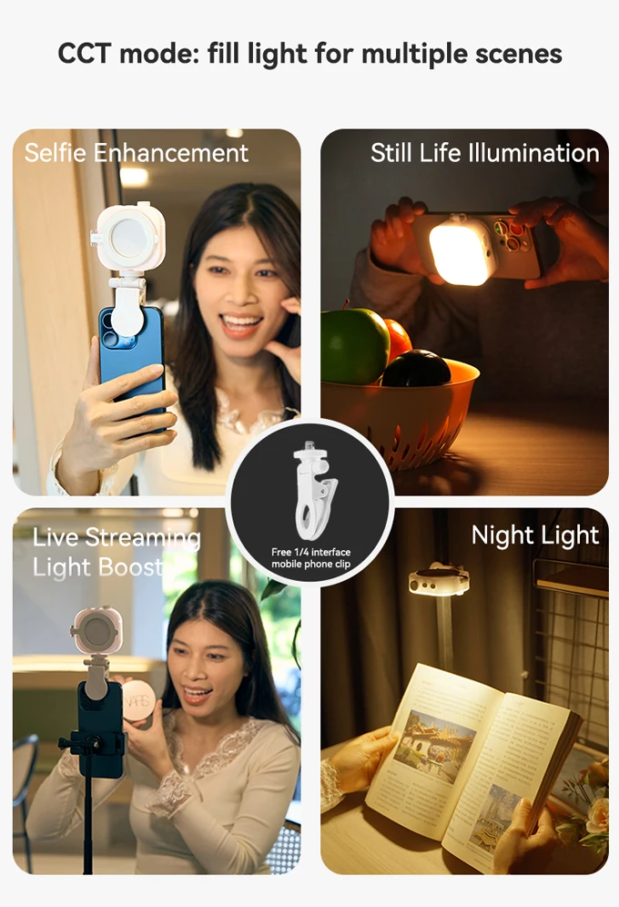 Magnetic Selfie Light For IPhone IPad Mobile Phone Laptop Photo Ringlight Colorf