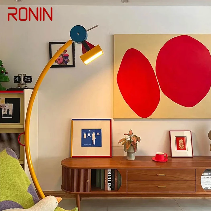 

RONIN Cartoon Children Floor Lamp Color Geometry Family Bedroom Creativity LED Decorative Atmosphere