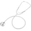 Working Nursing Stethoscope Game Props False Toy for Children White Metal Nurse 3