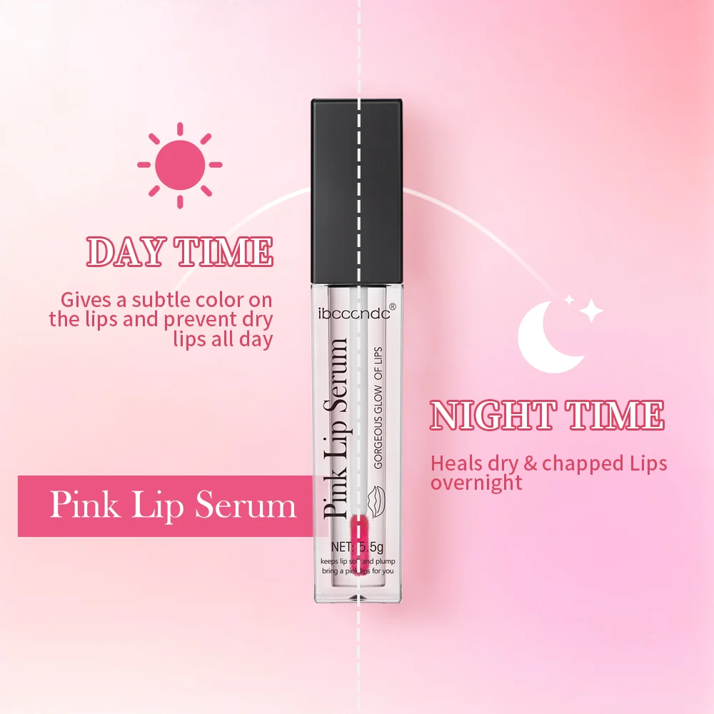 Pink Lips Serum Lip Balm Plumper Serum Reduces Fine Lines Brighten Lipgloss Anti-Drying For Women Pink Lips Instant Volumising 4