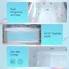 60" White Alcove Acrylic Jetted Tub with Heated Soaking and LED Lights Left Drain BS6030L 6