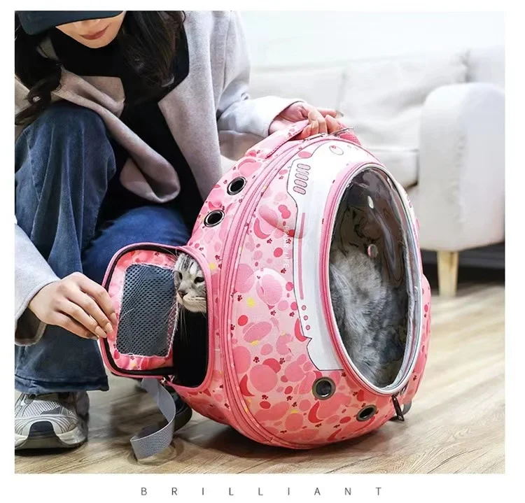 

Pet Outing Portable Cat Dogs Shoulder Bag Summer Breathable Carrier Travel Puppy Kitten Bag Pet Carrying Bags Pet Supplies