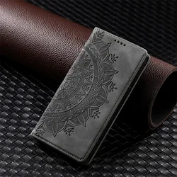 Magnetic Flip Leather Wallet Card Phone Cover for RedMi Note 14Pro (Black)