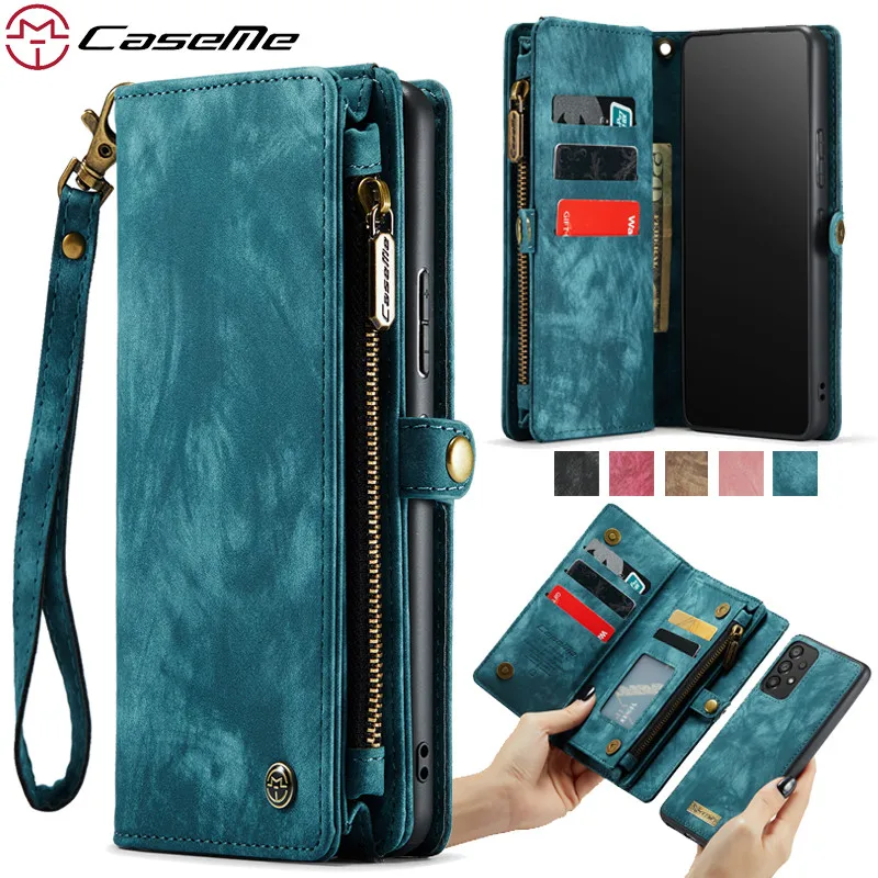 Premium Magnetic Flip Leather Wallet Phone Case with Card Holder