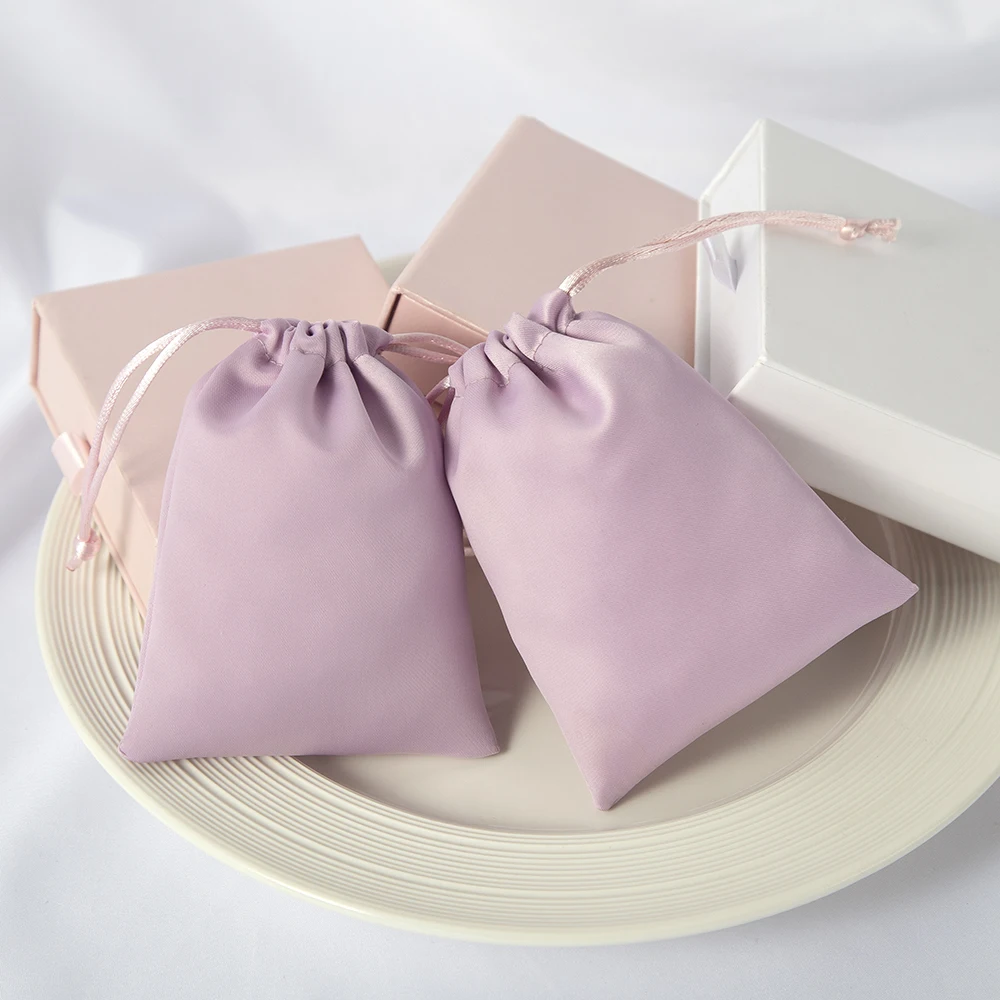 Silk Gift Bag Jewelry Presents Pouches for Earrings Necklace Christmas Jewellery Wedding Favors Candy Package Can Personalized