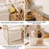 Acrylic Qtip Holder,Cotton Swab Holder,Bathroom Jars With Lids Set,Apothecary Jar Dispenser For Cotton Ball,Bath Salts 4