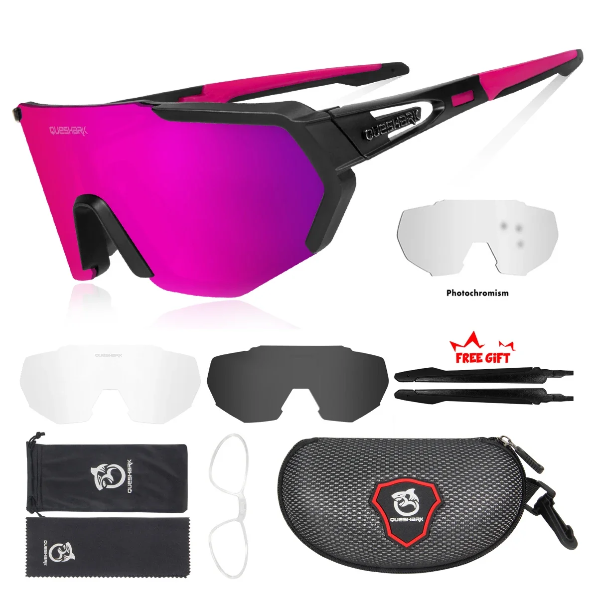 QUHARK gafas de sol para hombre, lent polarizadas para pcar, senderismo, deport