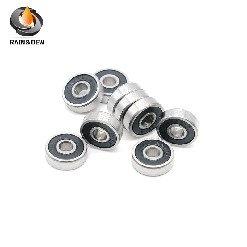 695RS Bearing 10PCS 5x13x4 mm ABEC-7 Hobby Electric RC Car Truck 695 RS 2RS Ball Bearings 695-2RS Black Sealed guide wheels bearings