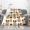 My Pet Alien Pou Flannel Throw Blanket Cute Cartoon Blanket for Bedding Car Super Warm Bedspread 2