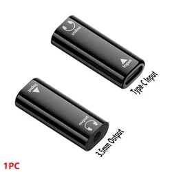 Universal HiFi Audio USB - C to 3.5mm Adapter - Plug & Play (C - 3.5 Female Black)
