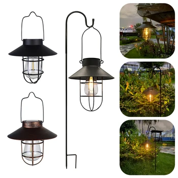 Solar Vintage Lantern – Outdoor Hanging Garden Lamp 1