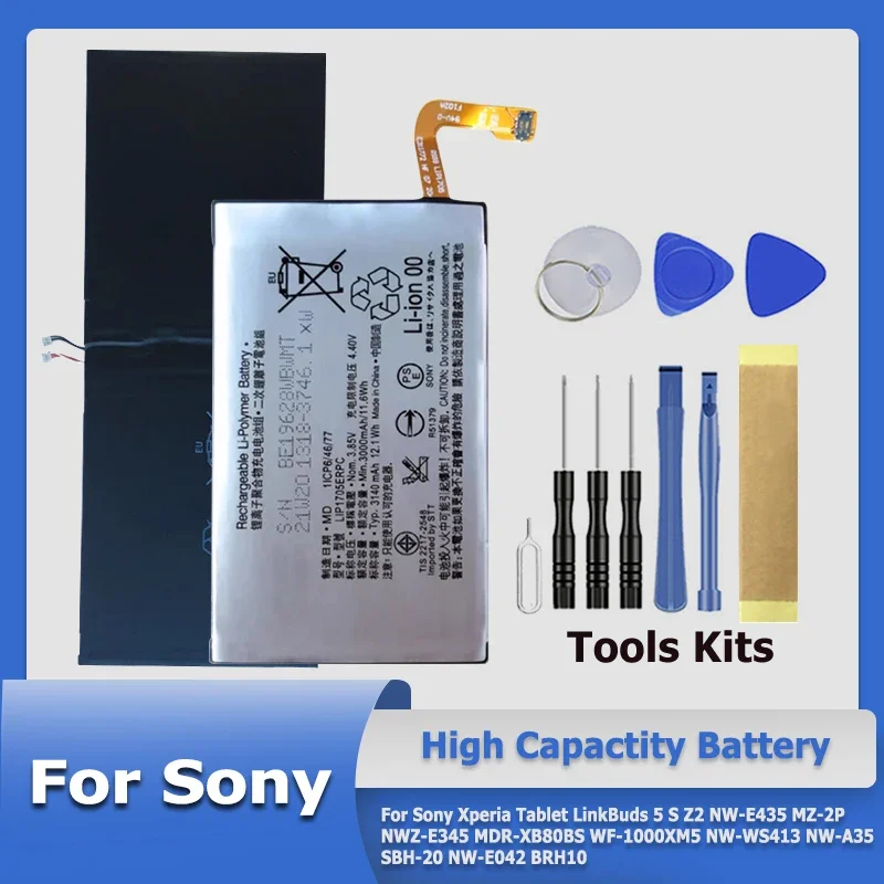 Batteria Per Sony Xperia Tablet Linkbuds 5 S Z2 Nw-E435 Mz-2P Nw-Ws413 Nw-A35 Sbh-20 Nw-E042 Brh10 Nwz-E345 Mdr-Xb80Bs Wf-1000Xm5