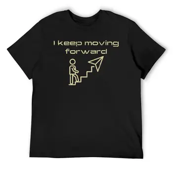I Keep moving Forward 클래식 티셔츠, 크루넥 모션 유머 그래픽 활동 대회, 미국 사이즈