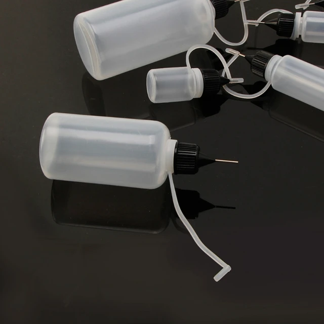 10 Flaconi Con Punte Ad Ago 15ml - Per Colla, Oli, Cosmetici, Applicazione Di Precisione - Foto 4