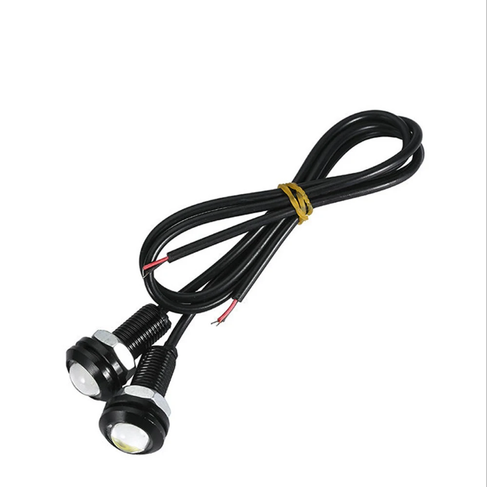 10개 DC12V 18mm 이글 아이 DRL LED 광원 주간 주행등 작업등 방수 안개 주차등 램프