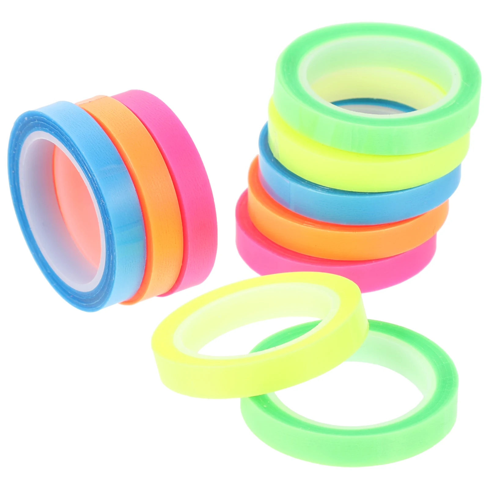 10Pcs Waterproof Highlighter Tapes Clear Duct Tape Index Sticker Book Tabs Annotating Supplies Correction Tape School Supplies