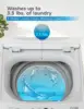 0.9 Cu. Ft. Portable Washing Machine, Compact Washing Machine with 6 Wash Cycles, Portable Clothes Washer Featuring 3 Water Leve 4