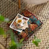 Ethnic Style Square Seat Cushion Household Bedroom Balcony Collapsed Rice Floor Cushion Thickened Bay Window Windowsill Cushion 3