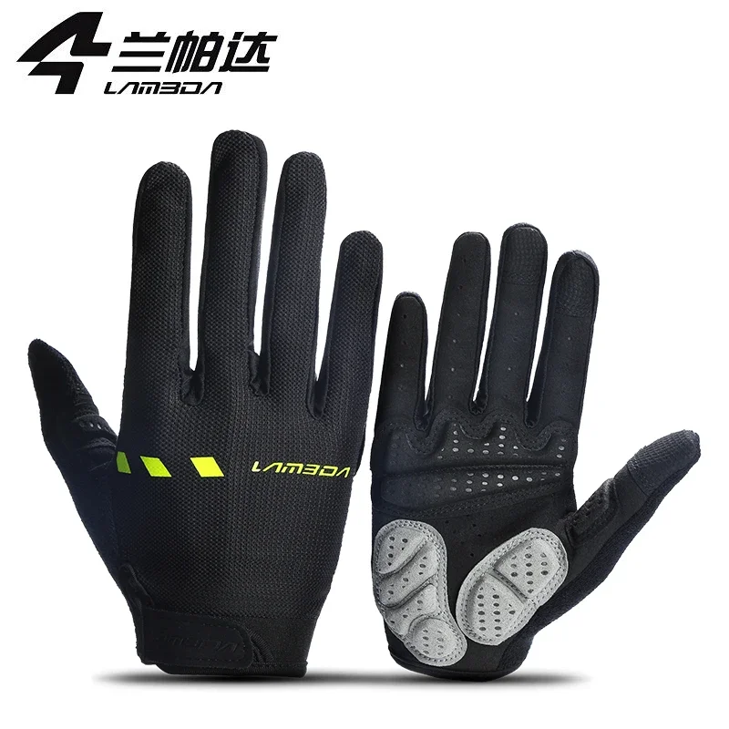 Lameda Cycling Gloves For Men Shock Absorbing Breathable Women's Glove Full Finger Long Finger Mtb Bike Outdoor Sports Gloves