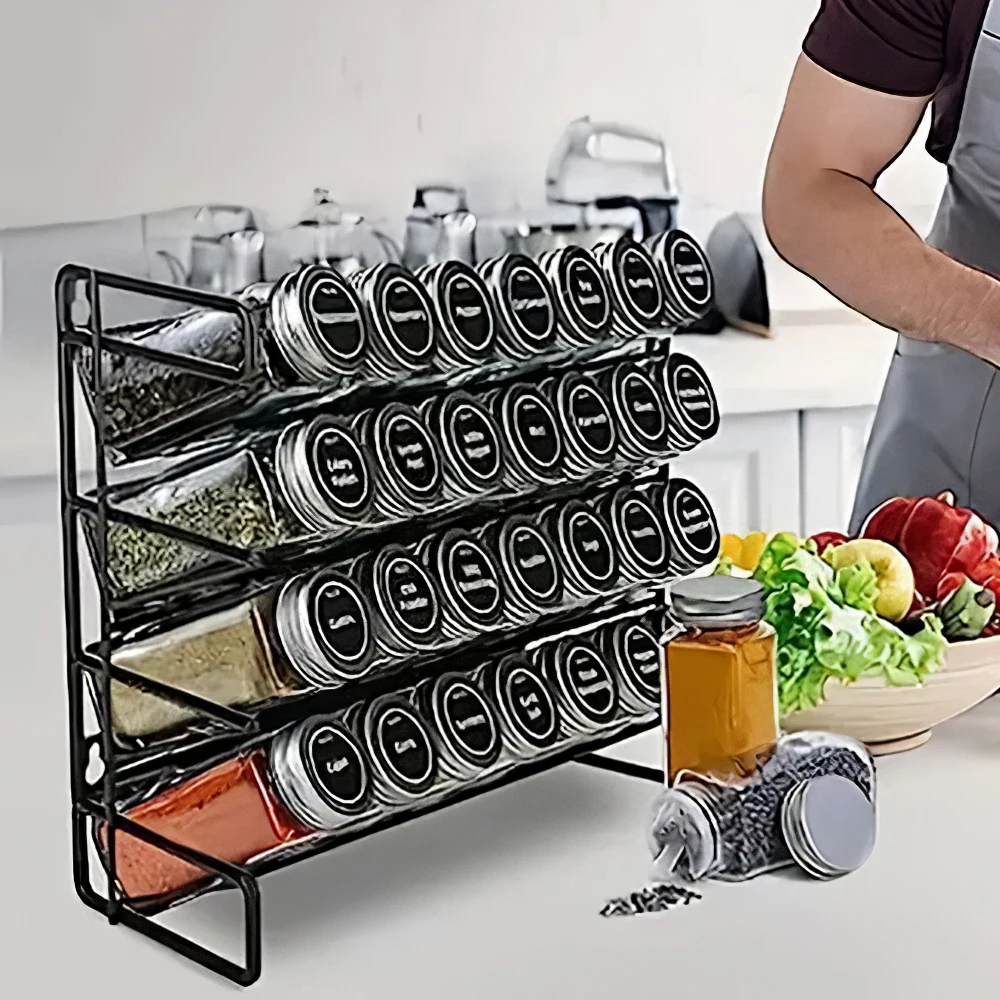 【Lifeideas】Metal Spice Rack Organizer 4-Tier