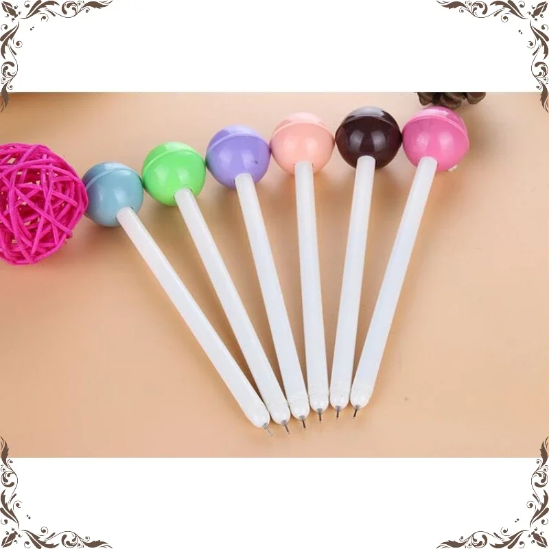 

Wholesale Student Stationery Creative Cute Lollipop Neutral Pen Creative Needle Gel Pens Set Kawaii Stationery