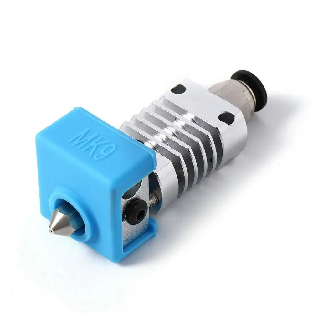 MK9 Extruder Hot End Kit For Ender 3/3S Printers 0.4mm Nozzle Metal Heating Block 3D Printer Accessories For CR10/10S Brand New