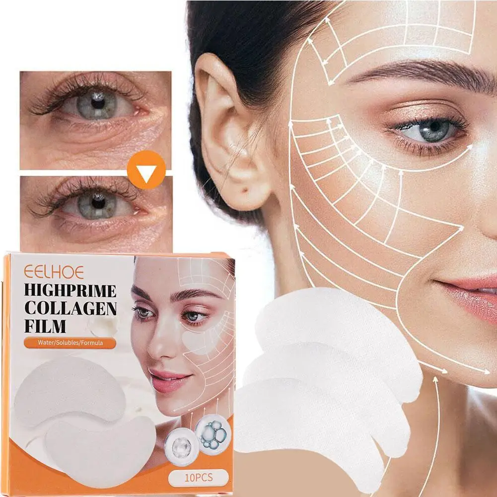 

10pcs/5pairs Collagen Eye Mask Wrinkle Remove Eyes Patches Firming Lifting Fade Fine Lines Moisturizing Smooth Eye Care