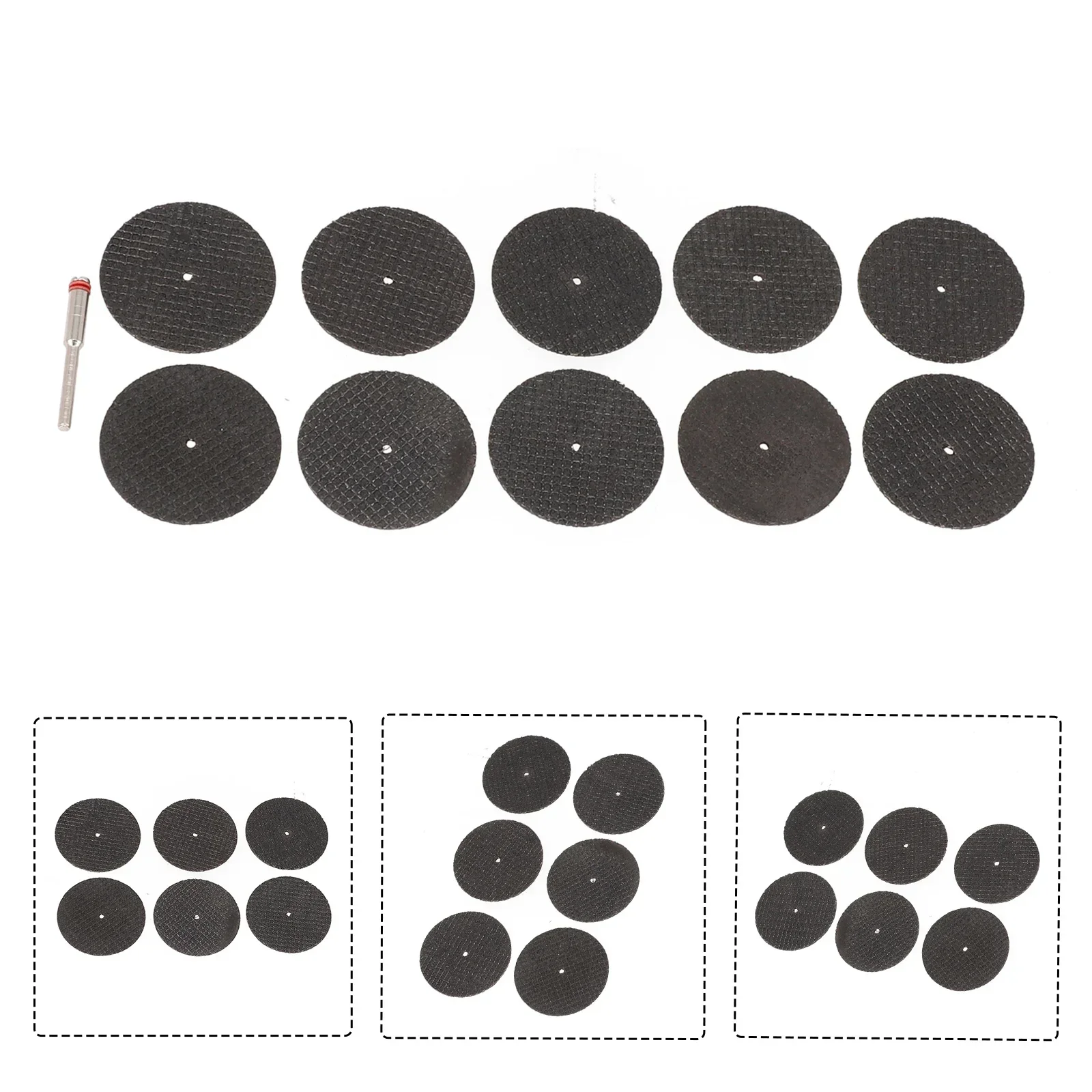 11Pcs 32/38MM Metal Cutting Disc Resin Electric Grinding Wheels Circular Double Mesh Saw Blade For Brick Tile Metal Cut Off