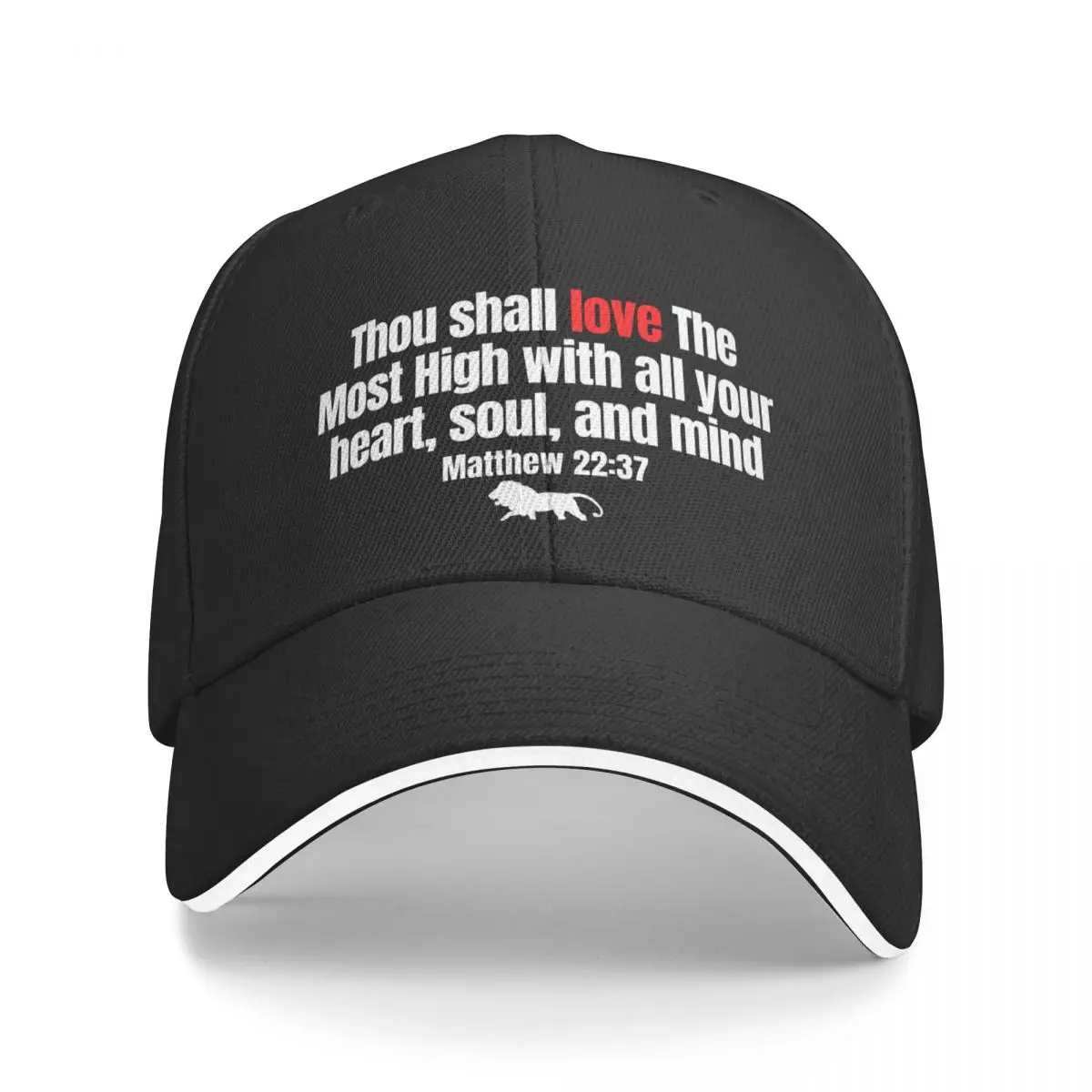 

New Thou Shall Love The Most High With All Your Heart, Soul, and Mind Baseball Cap Sunhat Women Hat Men's