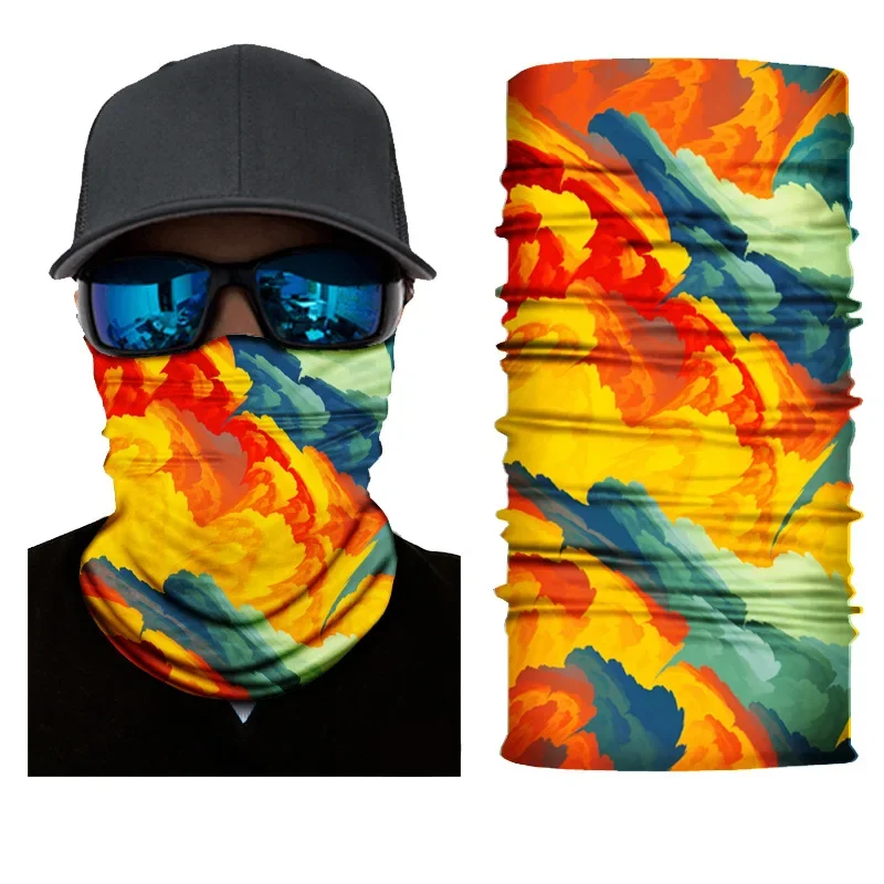 Camouflage Bandana 3pcs Seamless Magic Bandana Neck Gaiter Paisley Headband Cycling Fishing Tube Face Shield Men Women camouflage bandana