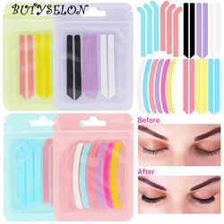 6pcs Eyelash Lifting Silicone Stripe Reusable Eye Lash Lift Curler Pad Perm Ribbon Eyelashes Extension Supplies Makeup Tools