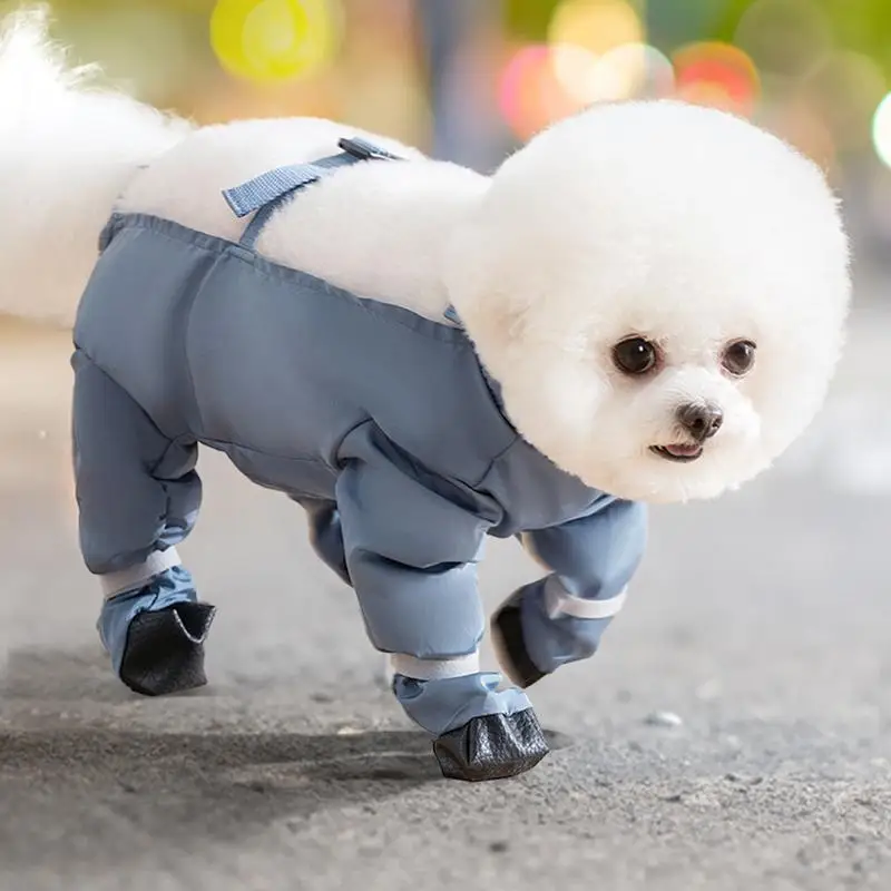 Waterproof Dog Boots with Suspenders for Active Pets