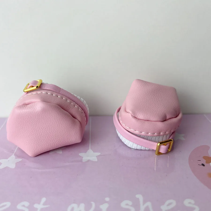 Cute Round Toe Leather Shoes for 20cm Cotton Doll Personalized Cute Doll Accessories Dress Up Boys and Girls Brithdays Gift