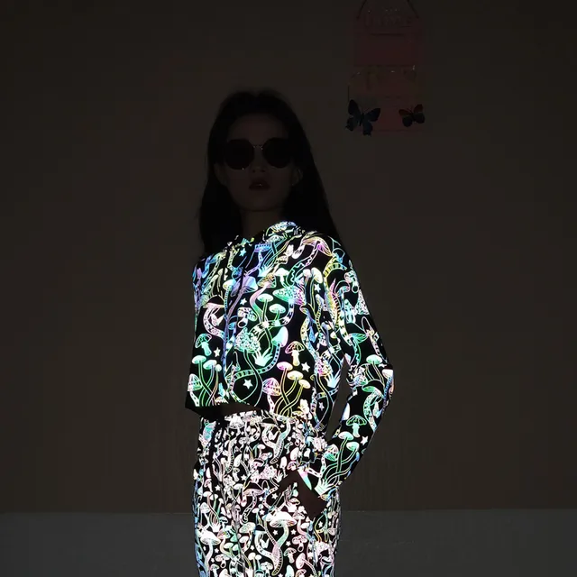 Holographic Reflective Tracksuit Top 3