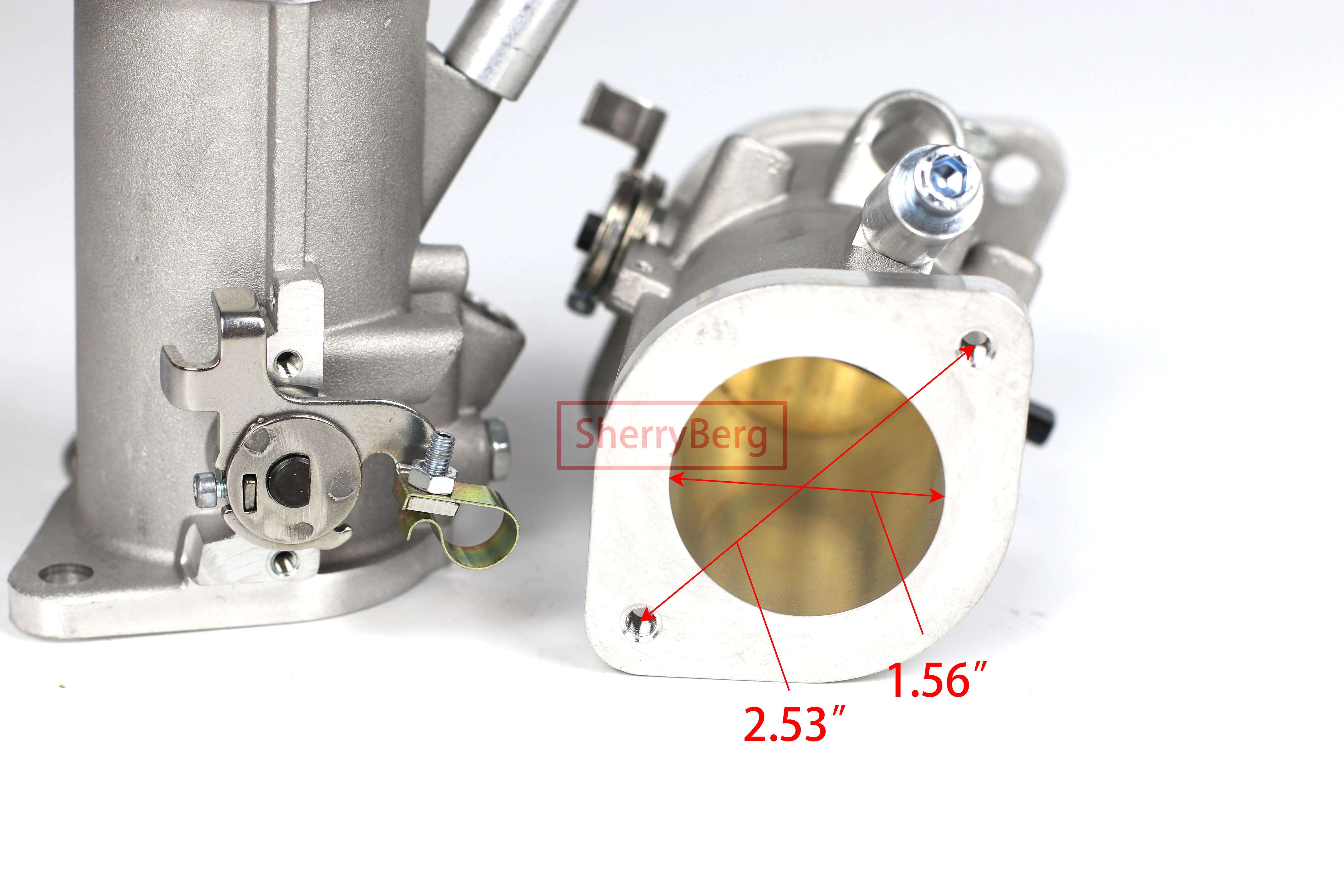 셰리버그 40mm 보어 IDF 40IDF TBS 스로틀 바디 인젝션 (웨버 및 델로르토 기화기용) 연료 레일 레이싱