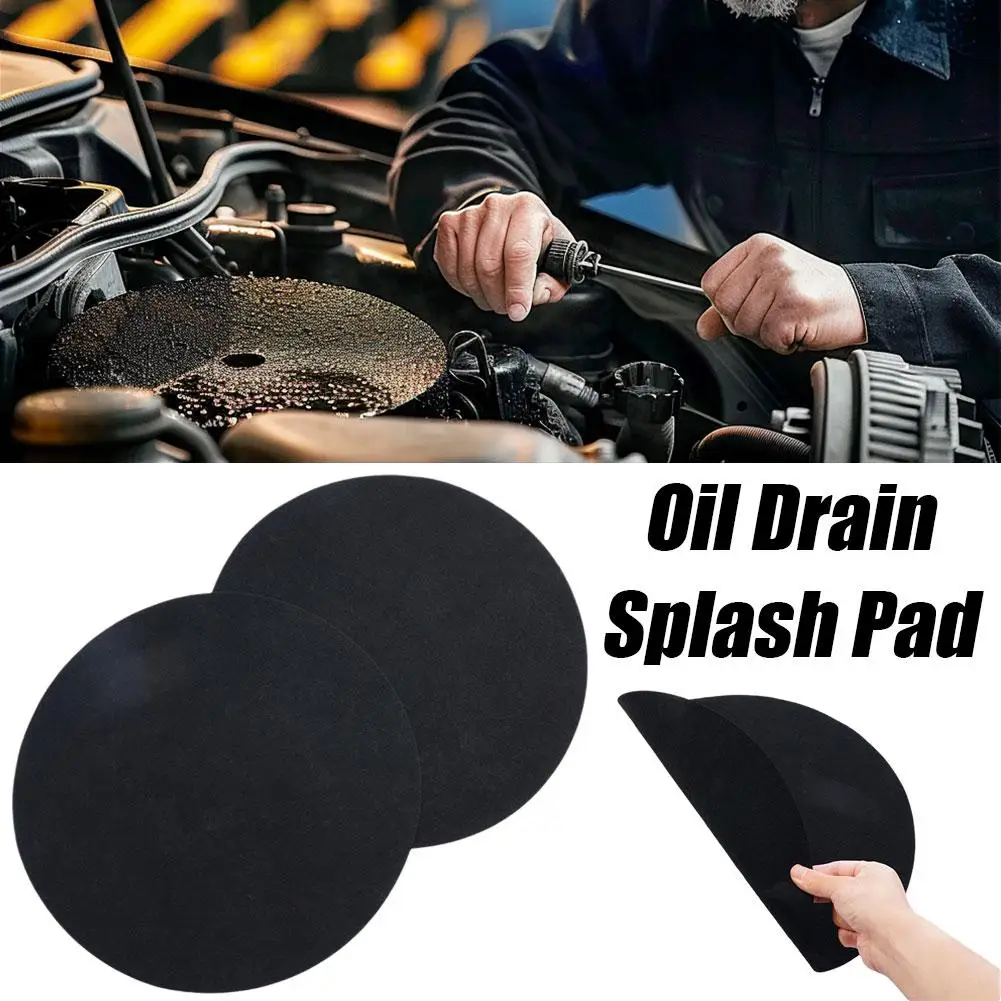 Oil Drain Splash Pad Oil Change Pan oil drain pan No Splatter Pad For Car Changing Transmission Drain Pan Car Accessories 2pcs
