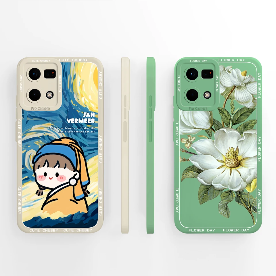 Round Moon Avocado Soft Protective Anti-Drop Case Cover